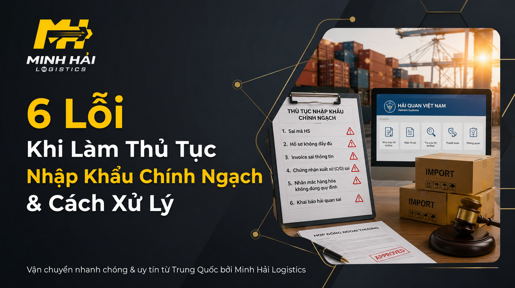 6 Lỗi Phổ Biến Khi Làm Thủ Tục Nhập Khẩu Chính Ngạch Và Cách Xử Lý